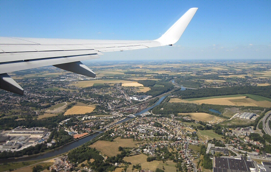 Flying over Belgium