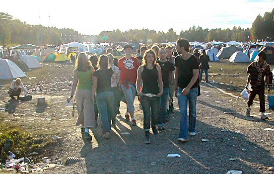 Arvikafestivalen camping area