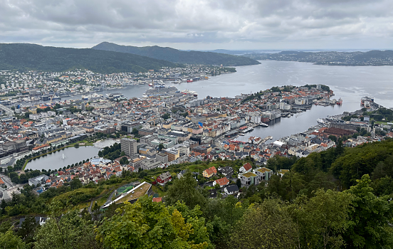 View from Fløyen, Bergen