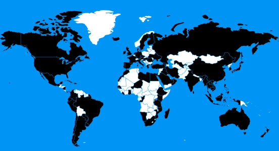 Bourdain travel map
