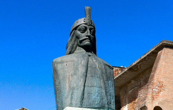 Statue of Vlad Tepes at Curtea Veche, Bucharest