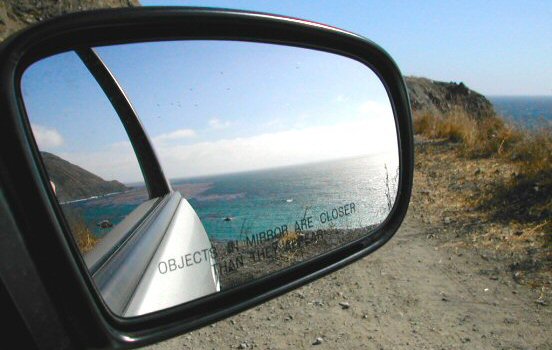 Mirror at Highway One in Big Sur