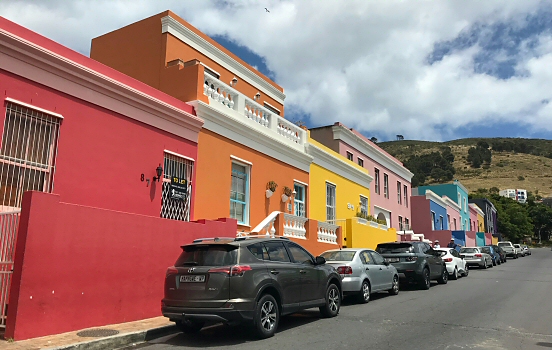 Colorful street in Bo-Kaap, Cape Town