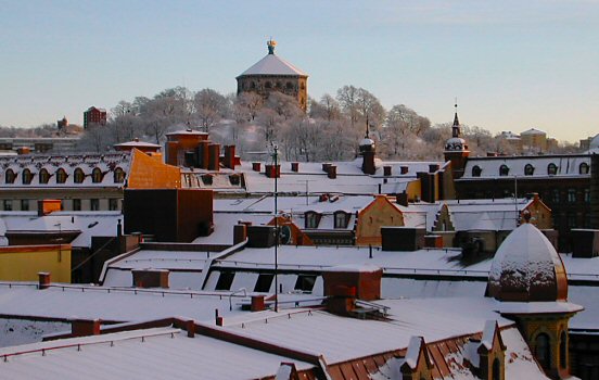 Skansen Kronan in wintertime