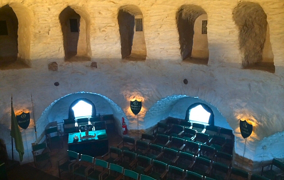 Ceremonial hall in Skansen Lejonet