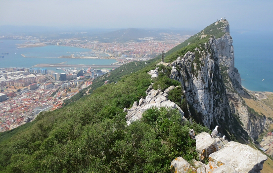 Ascending Rock of Gibraltar