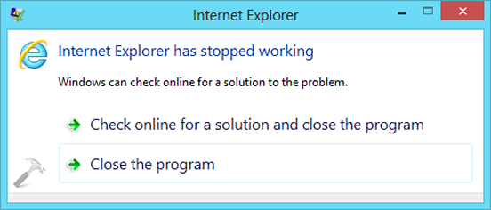 Internet Explorer popup