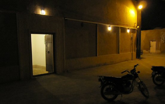 Hostel entrance in Yazd