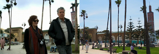 Parts Unknown scene, Anthony Bourdain at Grand Socco, Tangier