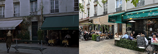The Bourne Identity scene, Place du Marché Sainte-Catherine, Paris