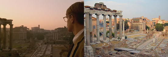 Talented Mr Ripley scene, Forum Romanum, Rome