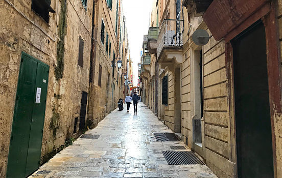 Strait street in Valletta