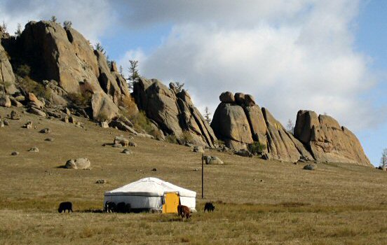 Traditional Ger tent in Gorkhi-Terelj, Mongolia