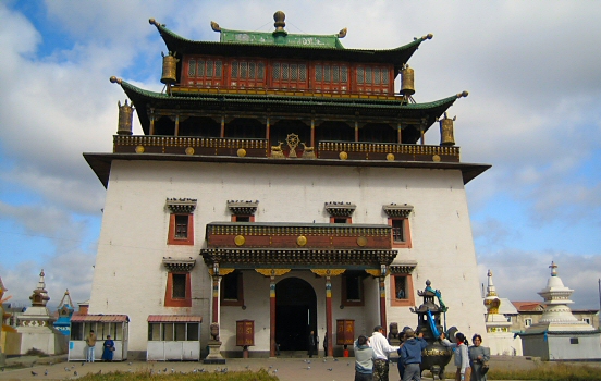 Gandan Khiid monastery in Ulaanbaatar
