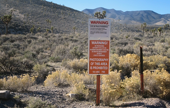 Sign at Area 51, Nevada