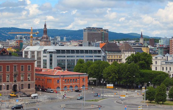 Bomb site at Regjeringskvartalet, Oslo