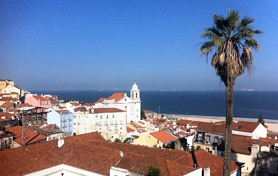 Alfama hill in Lisbon