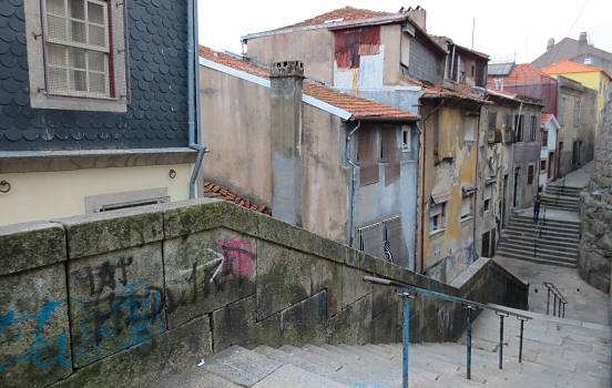 Silent street in Porto