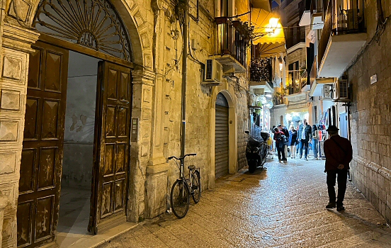 Alley in Bari, Italy