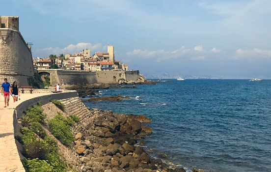 The city walls of Antibes