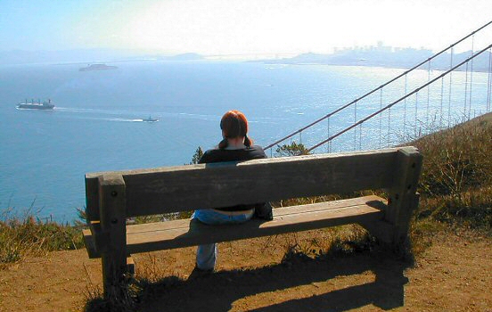 At the Golden Gate bridge