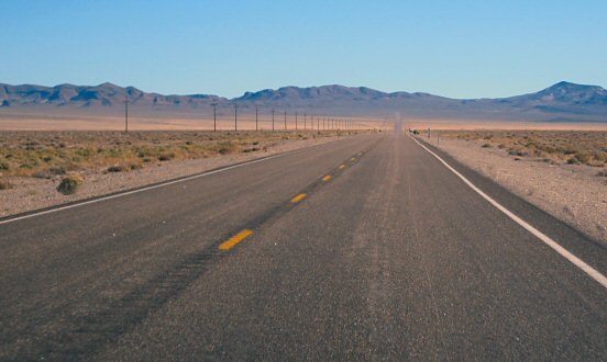 Desert road in Nevada