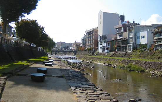 The river Miyagawa in Takayama