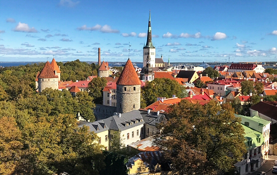 View of old town of Tallinn