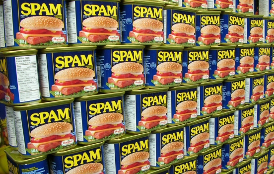 Cans of spam