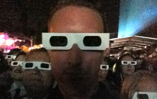 Reine with 3D-glasses at Way Out West