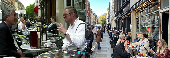 The Layover scene, Anthony Bourdain at Bar Italia, London