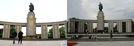 No Reservations scene, Anthony Bourdain at Soviet War Memorial, Berlin