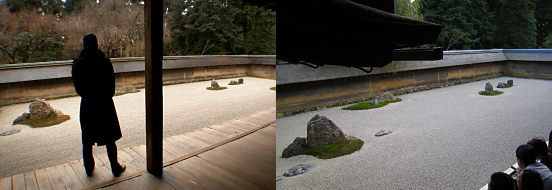 No Reservations scene, Anthony Bourdain at Ryōan-ji, Kyoto