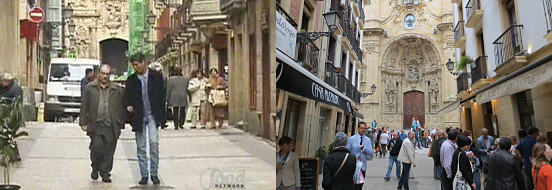 A Cook's Tour scene, Anthony Bourdain at Calle Mayor, San Sebastian