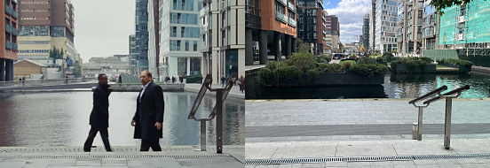 Jason Bourne scene, Paddington Basin, 