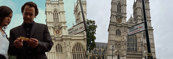 Da Vinci Code scene, Westminster Abbey, London