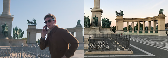 Day of the Jackal scene, Heroes' Square, Budapest