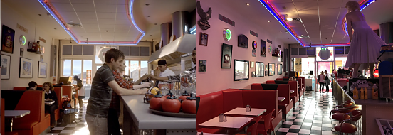 Dr Who scene, Eddie’s Diner, Cardiff