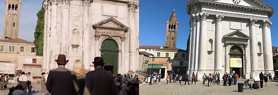 Indiana Jones scene, Church of St. Barnabas, Venice