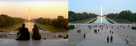 In the Line of Fire scene, Lincoln Memorial, Washington DC