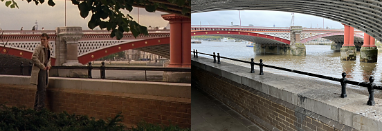 Match Point scene, Blackfriars Railway Bridge, London