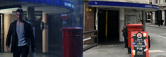 Mission Impossible scene, Liverpool Street Station, London