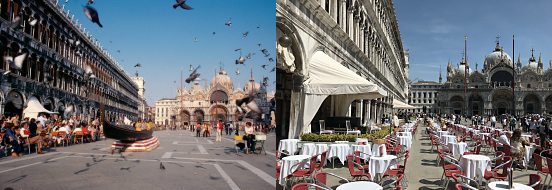 Moonraker scene, Piazza San Marco, Venice