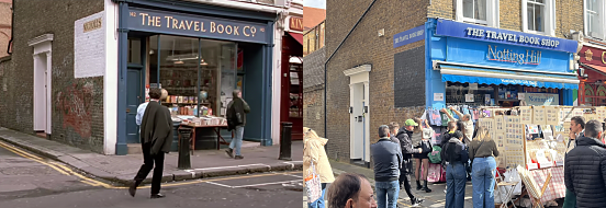 Notting Hill scene, Portobello Road, London