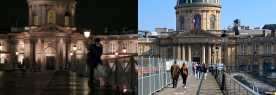 Sex & The City scene, Pont des Arts, Paris