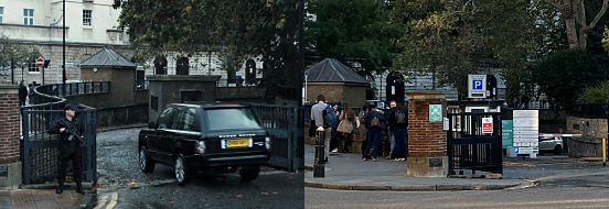 Skyfall scene, Smithfield Market, London