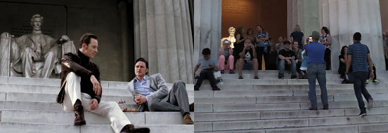 X-Men First Class scene, Lincoln Memorial, Washington DC