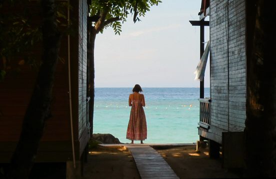 Staring at the sea